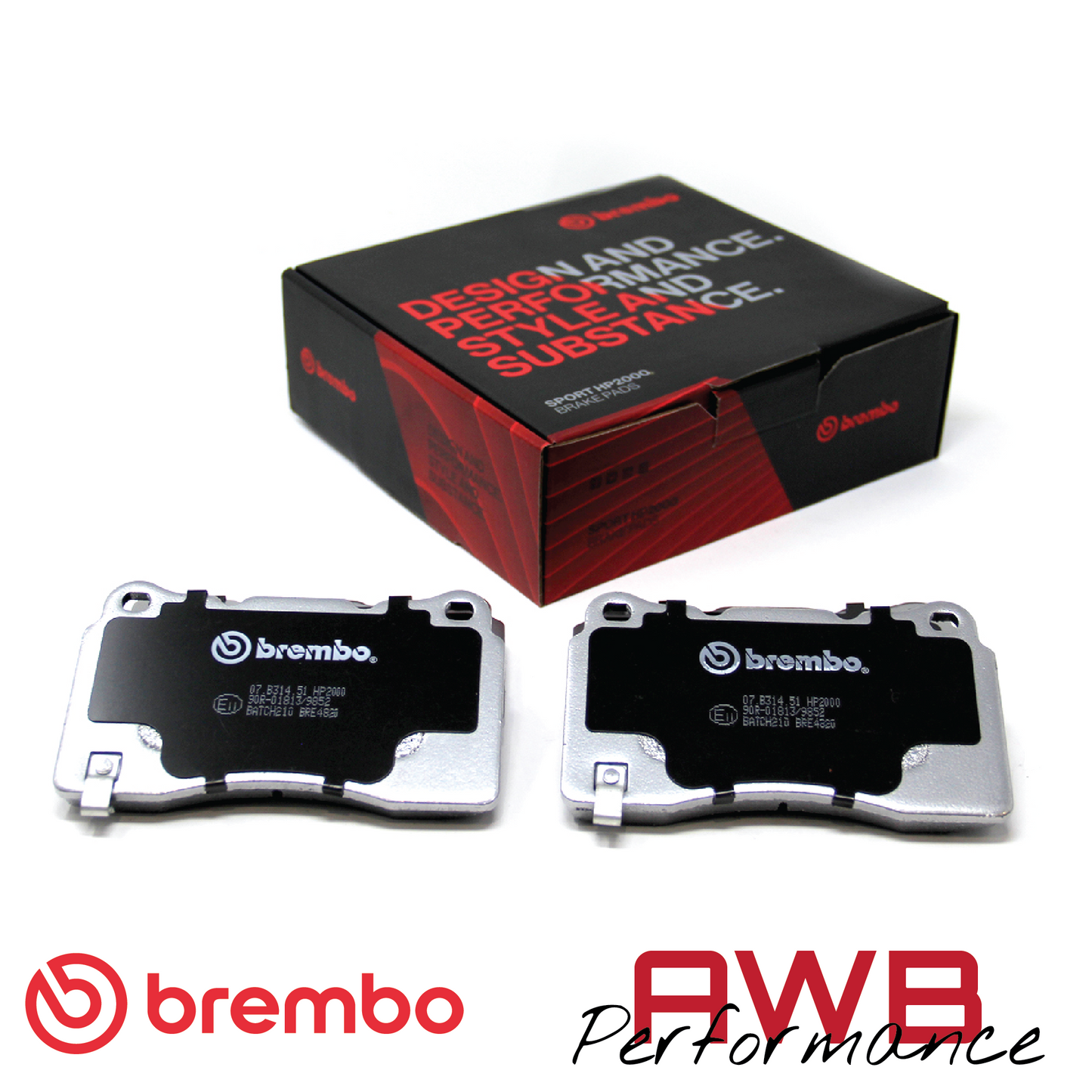 Insignia A Sports Tourer VXR 2.8T V6 - Brembo Sport HP2 Front Brake Pads (355mm)
