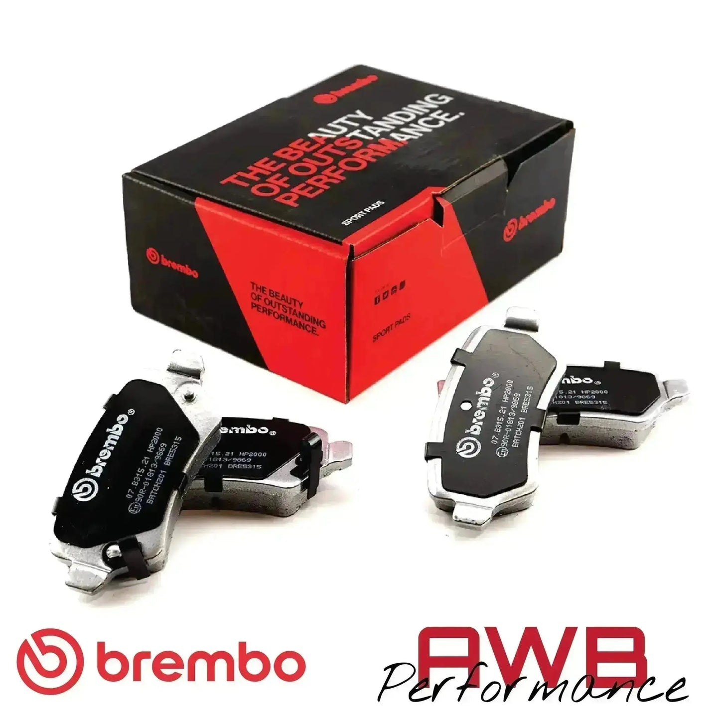 Astra G Saloon 2.0 DTI - Brembo Sport HP2 Rear Brake Pads (264mm) Brembo