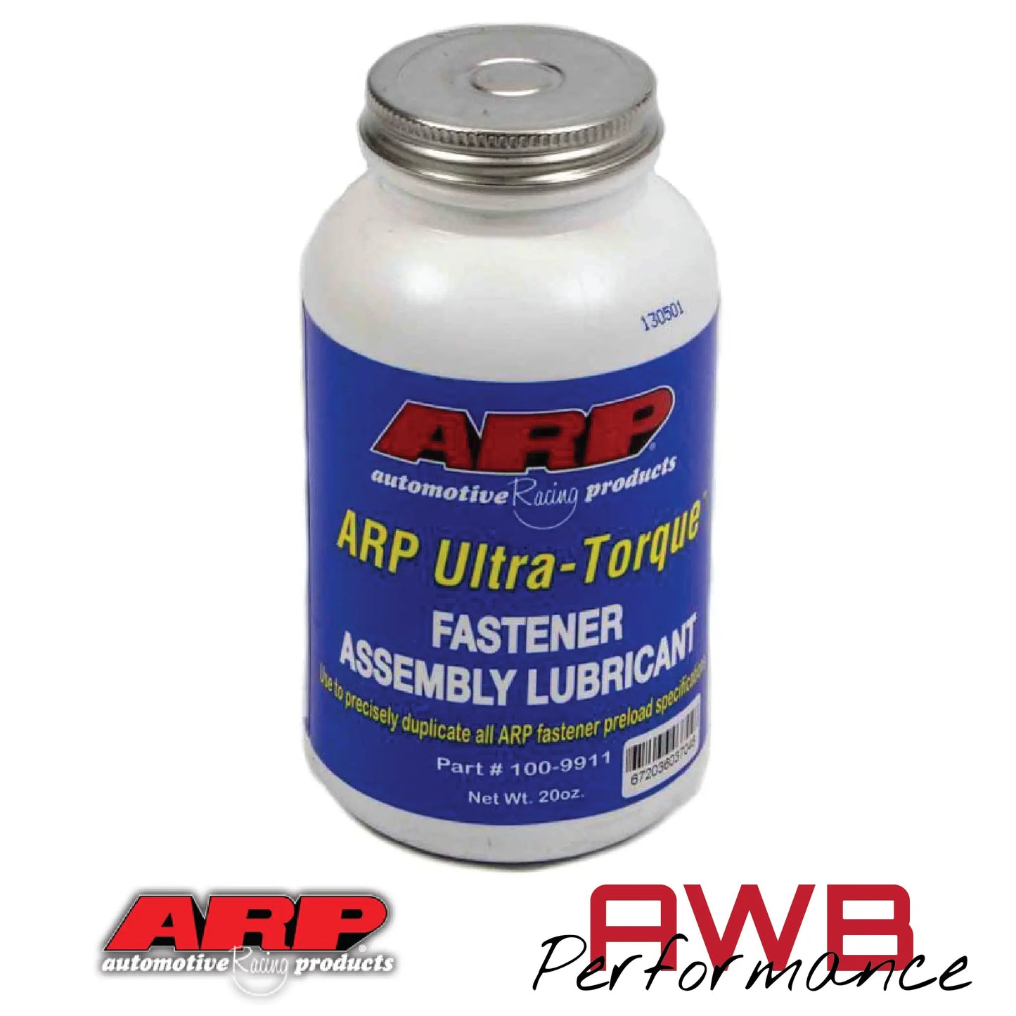 ARP Ultra-Torque Fastener Assembly Lube / Lubricant 20oz. Brush Top - 100-9911 ARP