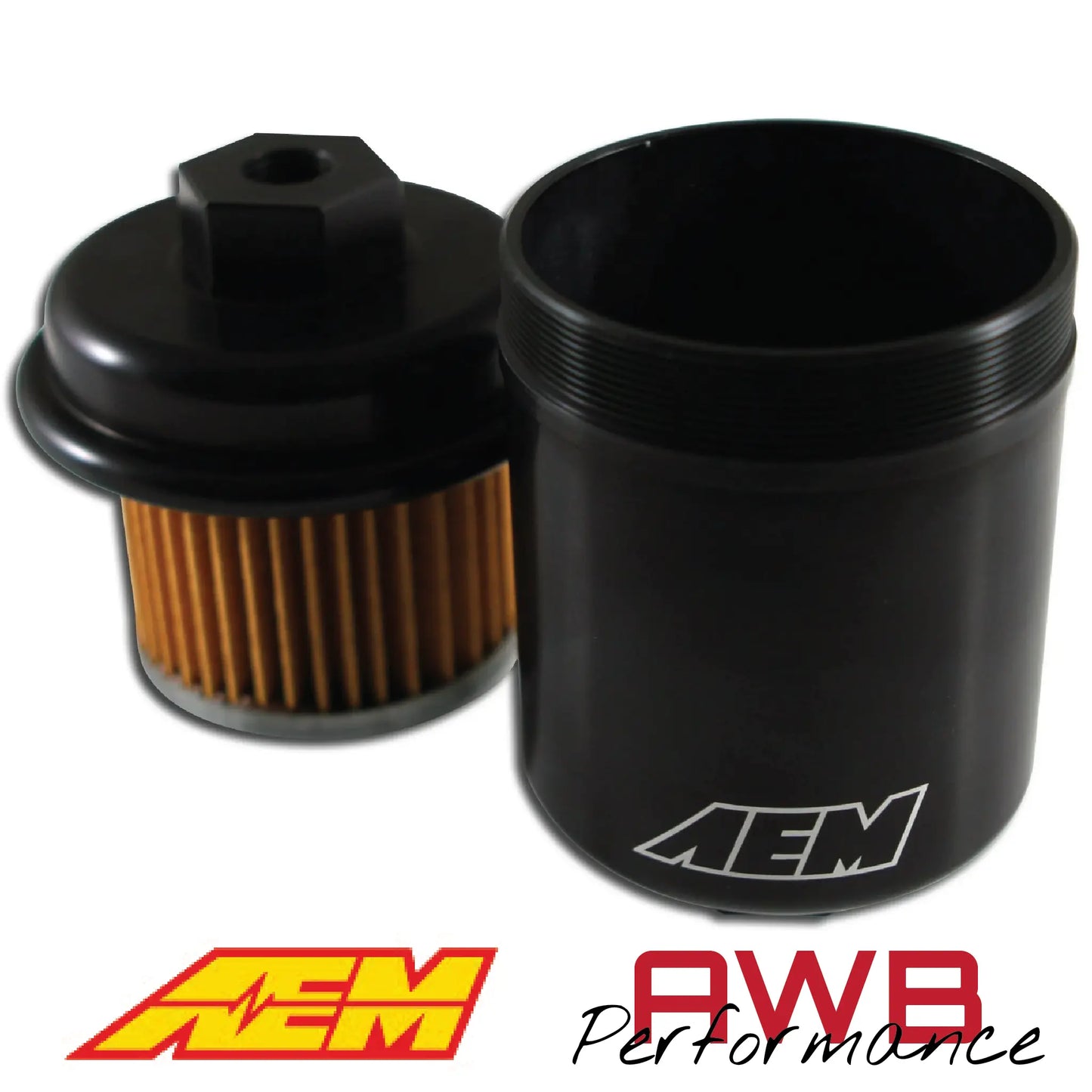 AEM High Volume Fuel Filter - 25-200BK AEM