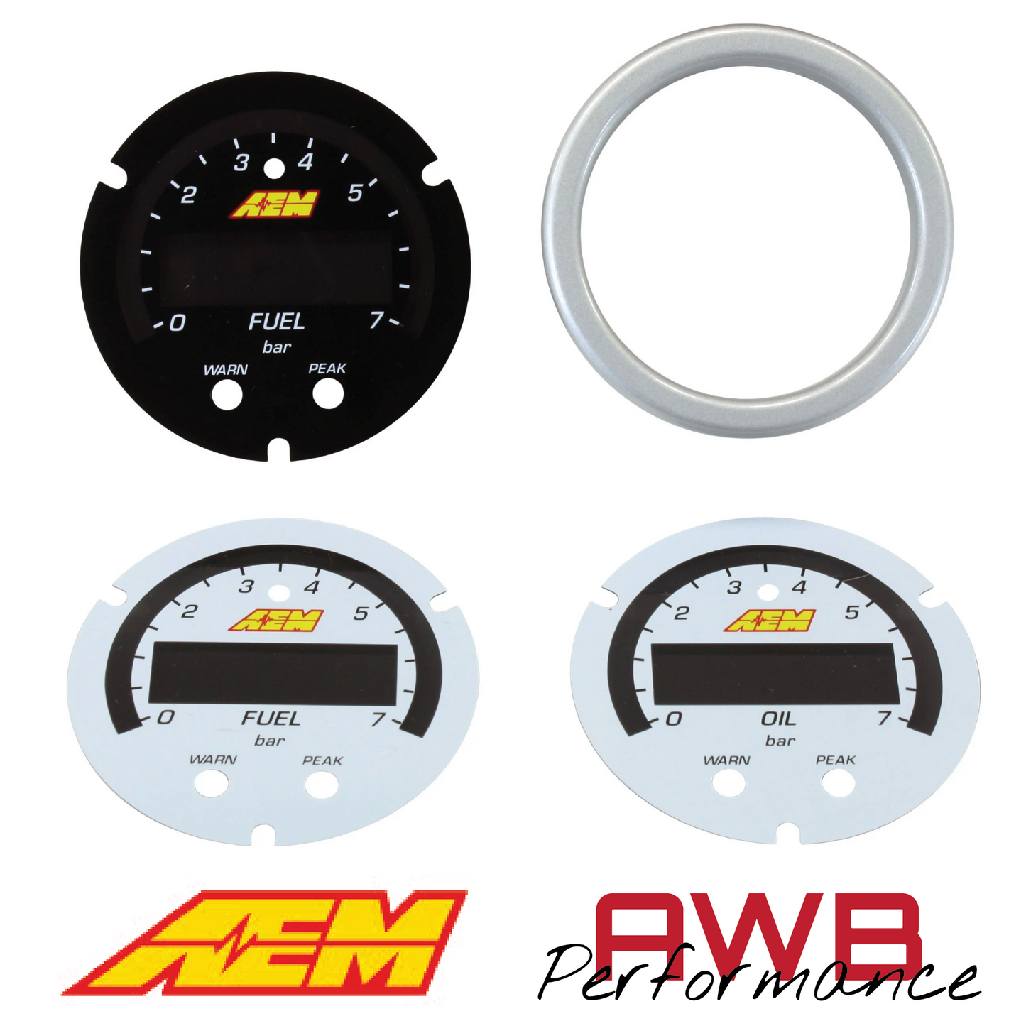 AEM X-Series Fluid Pressure Gauge Accessory Kits - 30-0301-ACC / 30-0307-ACC