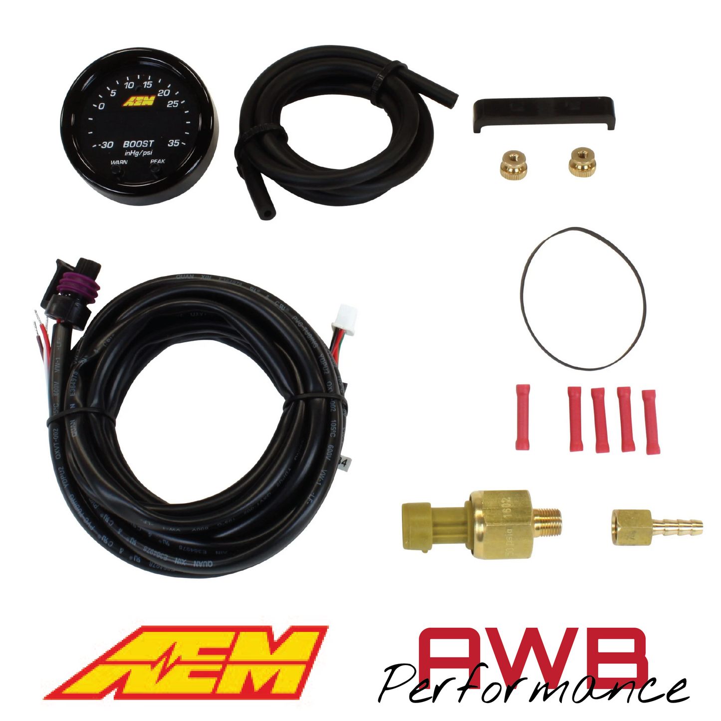 AEM X-Series Boost Pressure Gauge Kits - 30-0306 / 30-0308