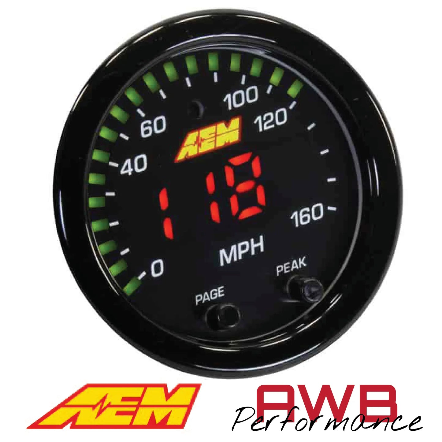 AEM X-Series GPS Speedometer Gauge Kit - 30-0313 AEM
