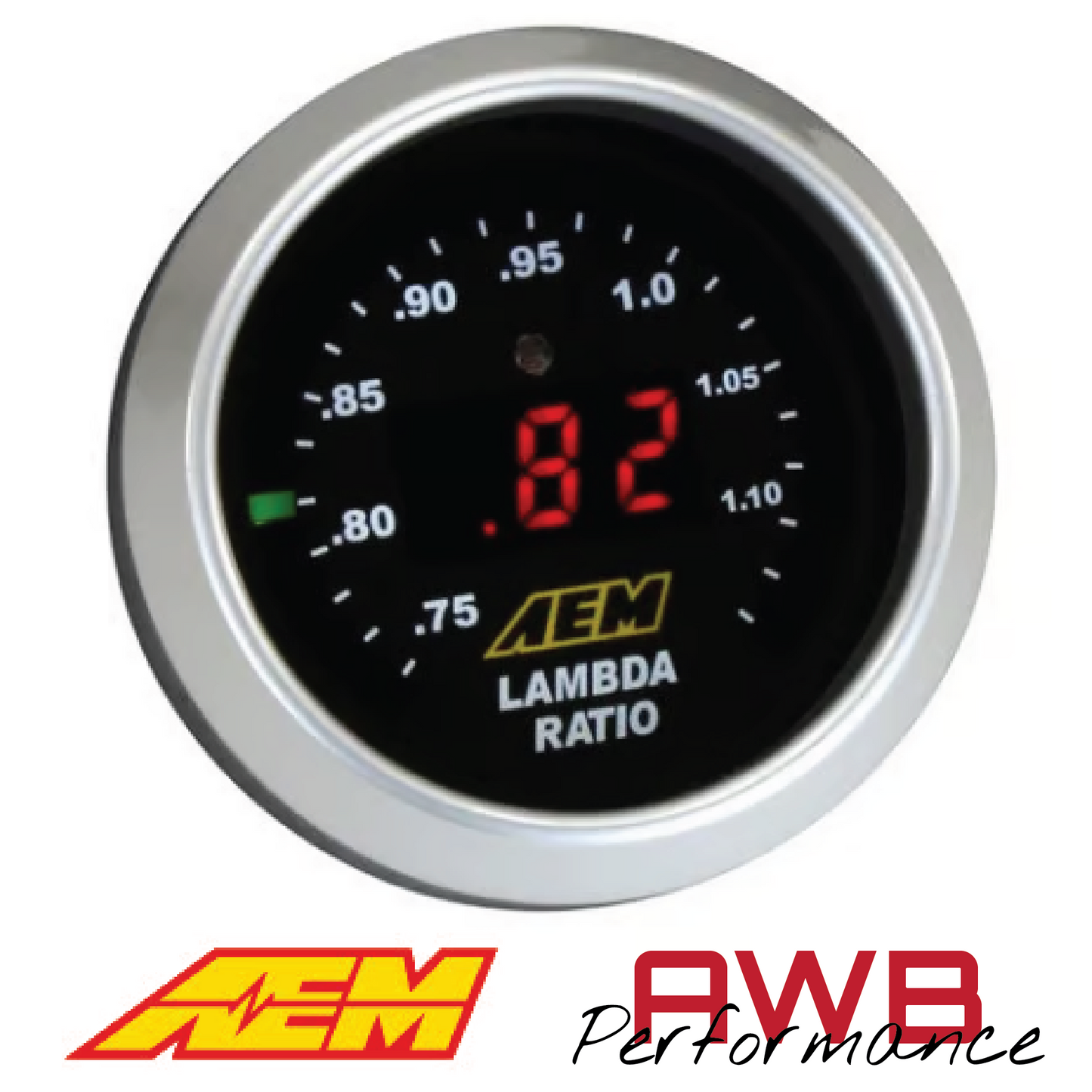 AEM Classic Digital Wideband AFR Gauge (Sensor Not Included) - 30-4110NS