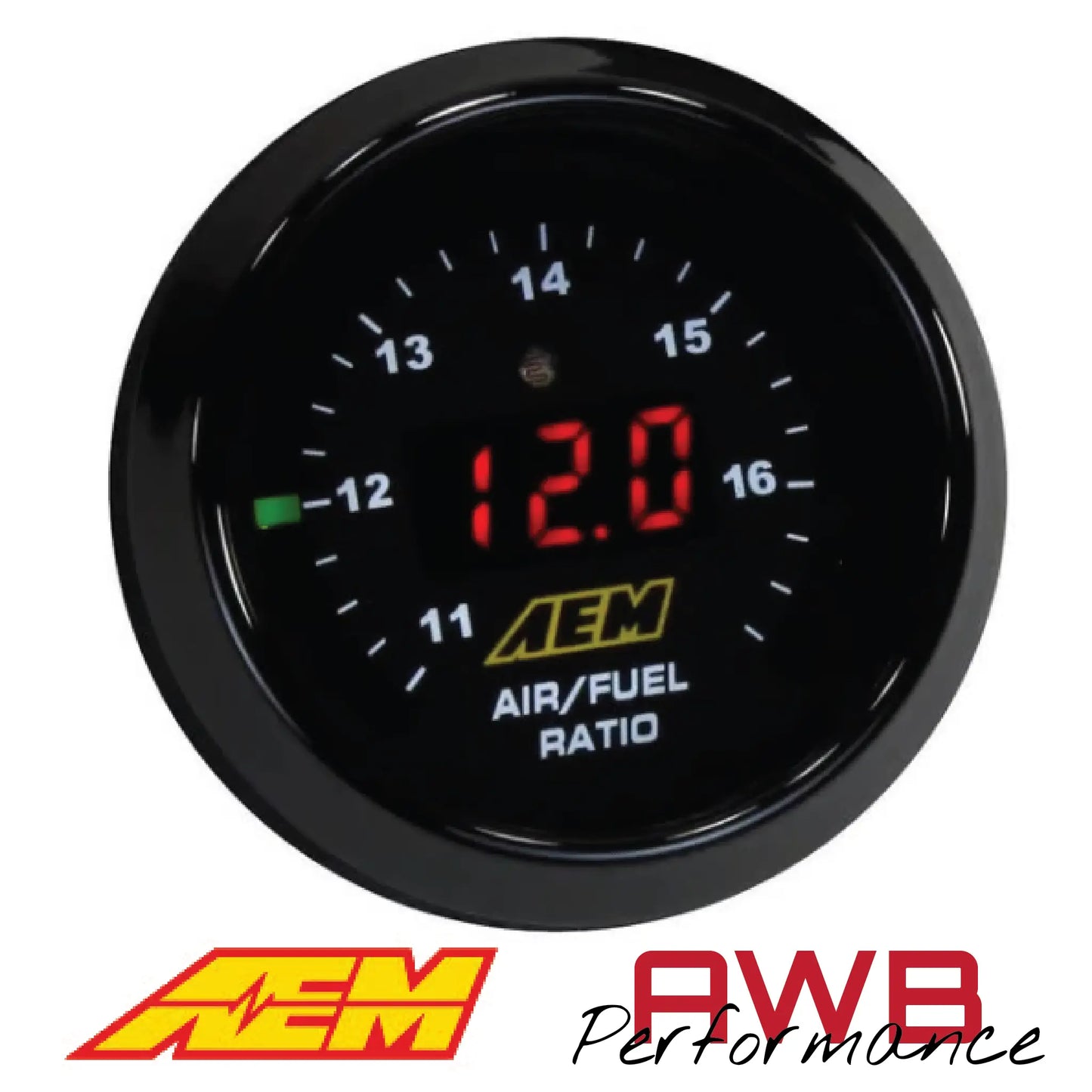 AEM Classic Digital Wideband AFR Gauge (Sensor Not Included) - 30-4110NS AEM