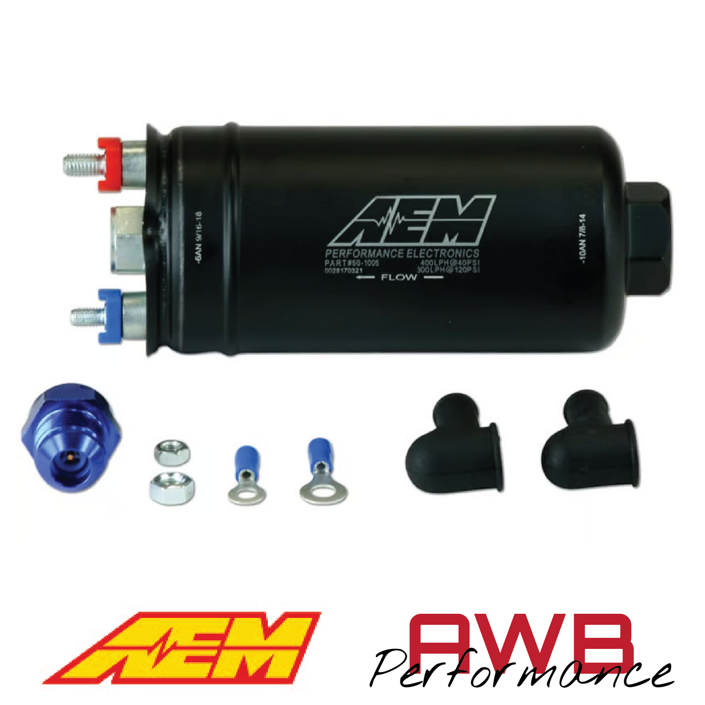 AEM 400LPH (AN) Inline High Flow Fuel Pump - 50-1005