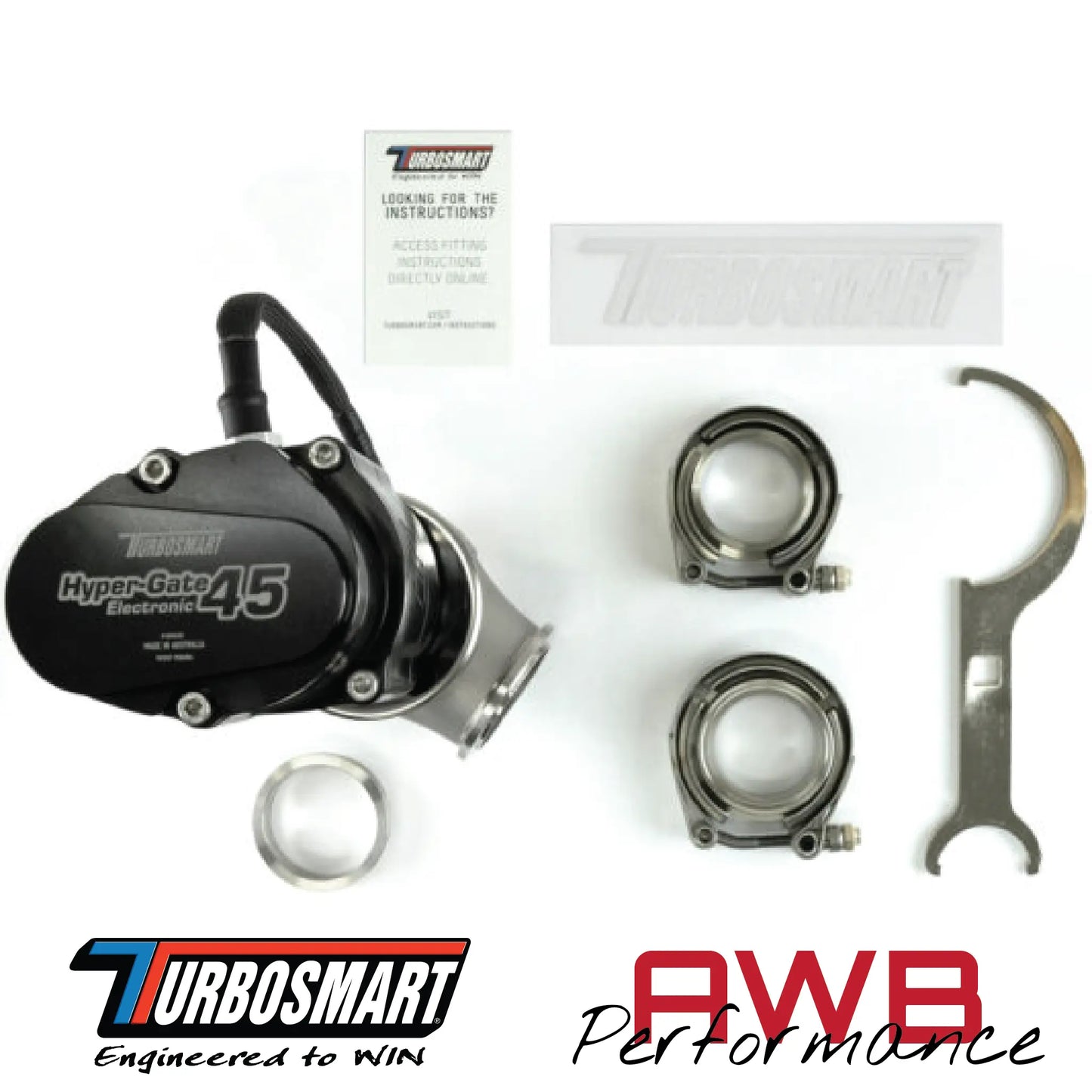 Turbosmart GenV Electronic HyperGate45 External Wastegate Turbosmart