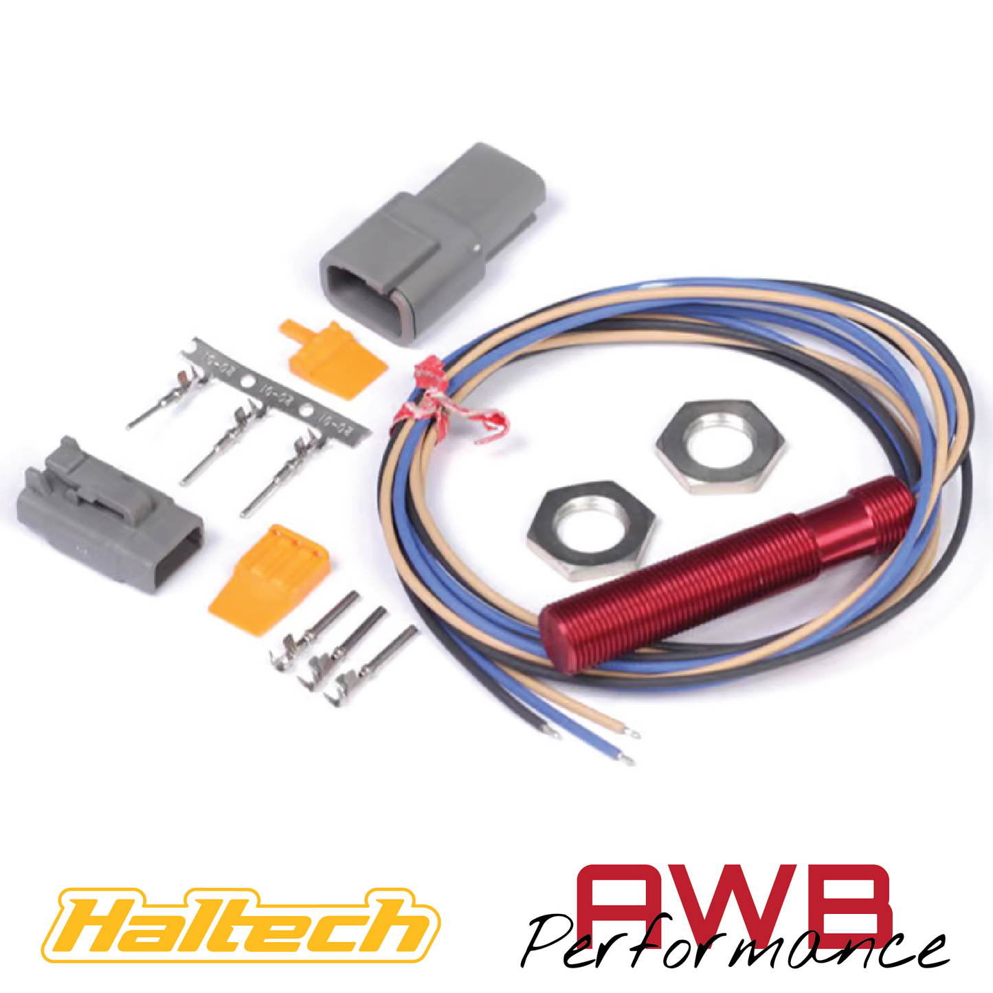 Haltech "Red" Single Channel Hall Effect Sensor - HT-010610