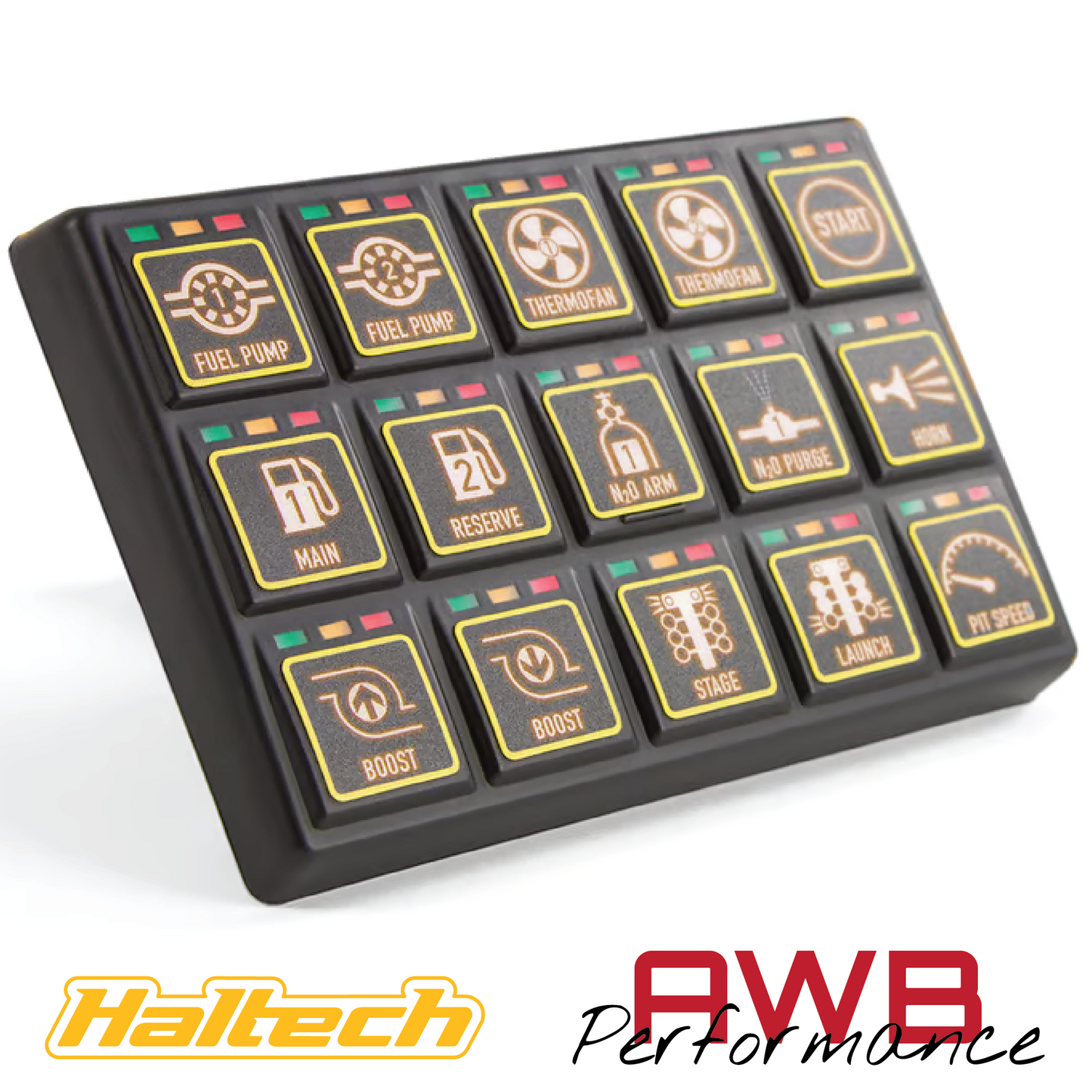 Haltech CAN Keypad 15 button 3x5 - HT-011502