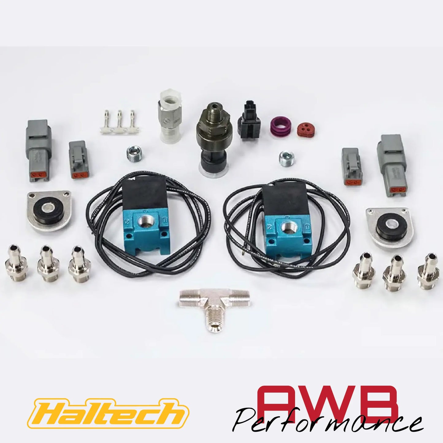 Haltech CO2 Boost Control Dual Solenoid & Pressure Sensor Kit - HT-020402 Haltech