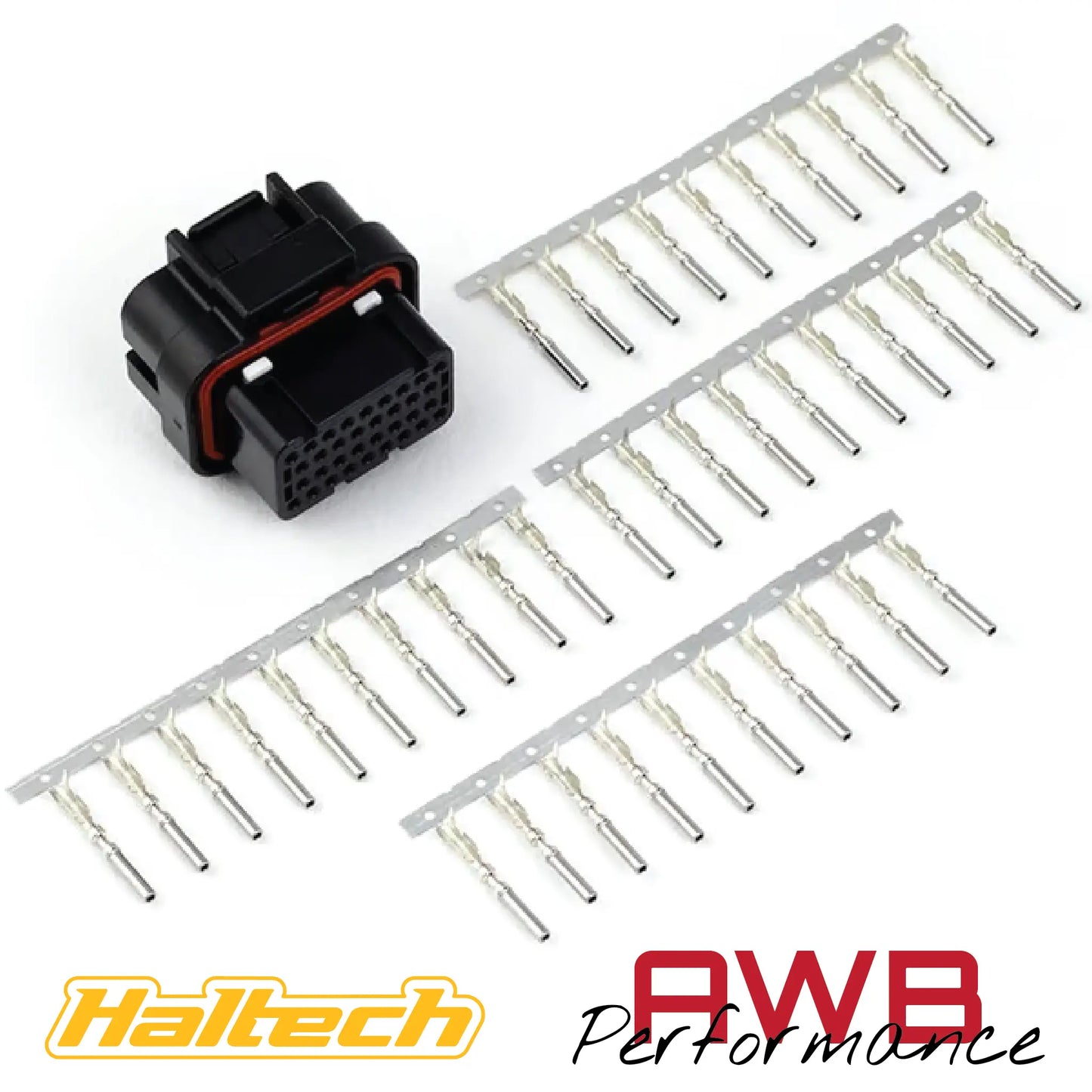 Haltech Plug and Pins Only - AMP 34 Pin 4 Row Superseal Connector - HT-030011 Haltech