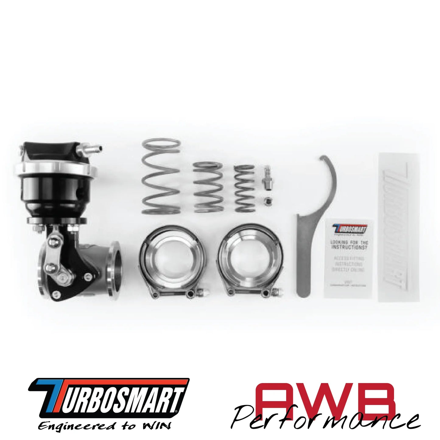 Turbosmart PSG40 Pneumatic Straight Gate External Wastegate Turbosmart