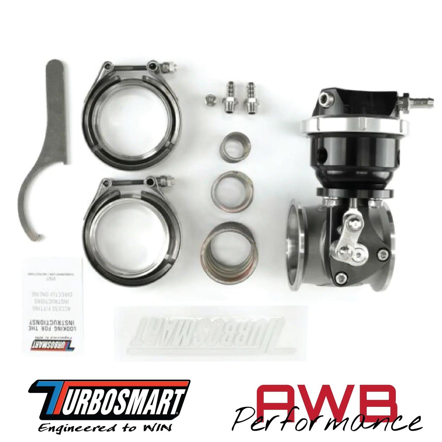 Turbosmart PSG50 Pneumatic Straight Gate External Wastegate Turbosmart