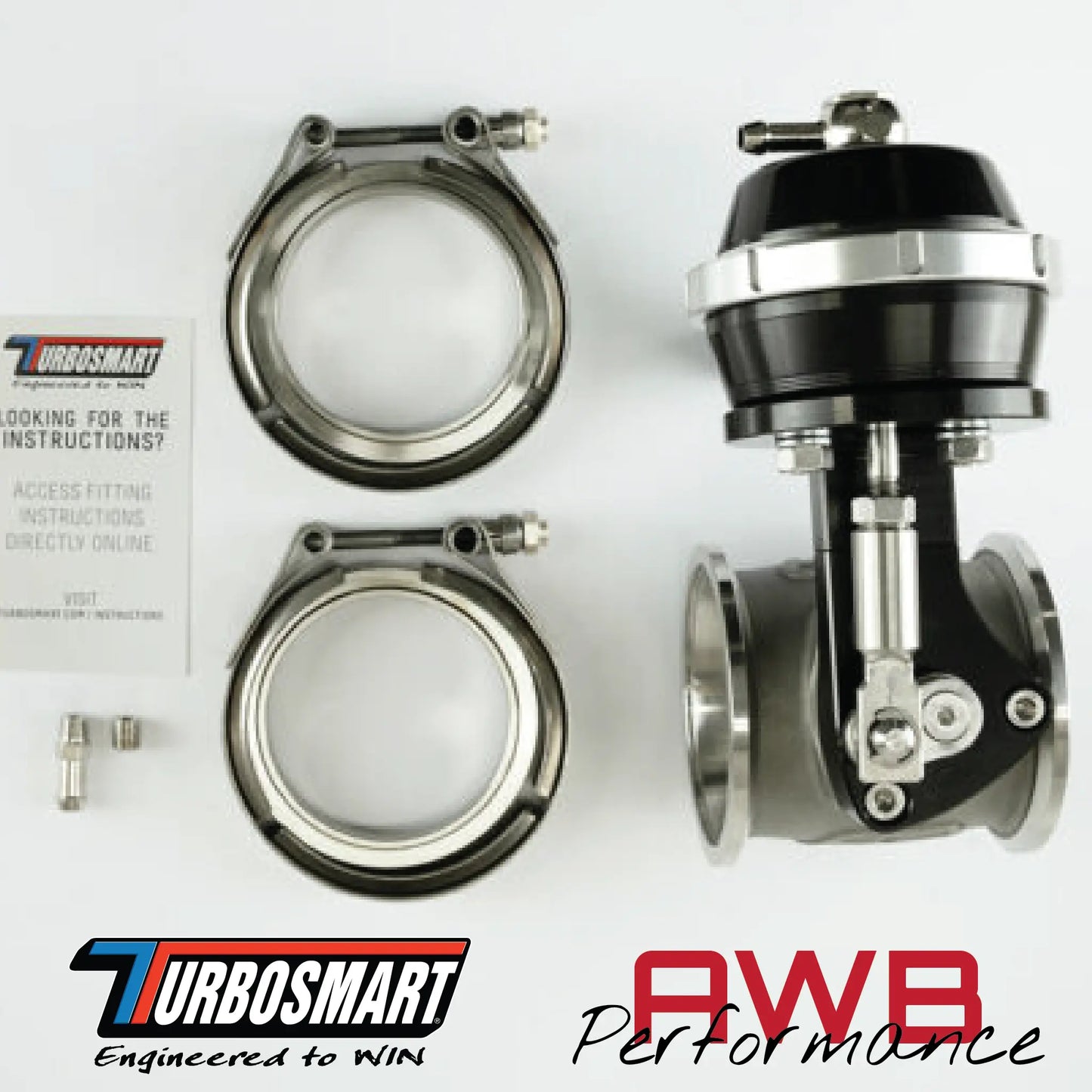 Turbosmart PSG50 Pneumatic Straight Gate (Vacuum-Based) 6 InHg External Wastegate Turbosmart