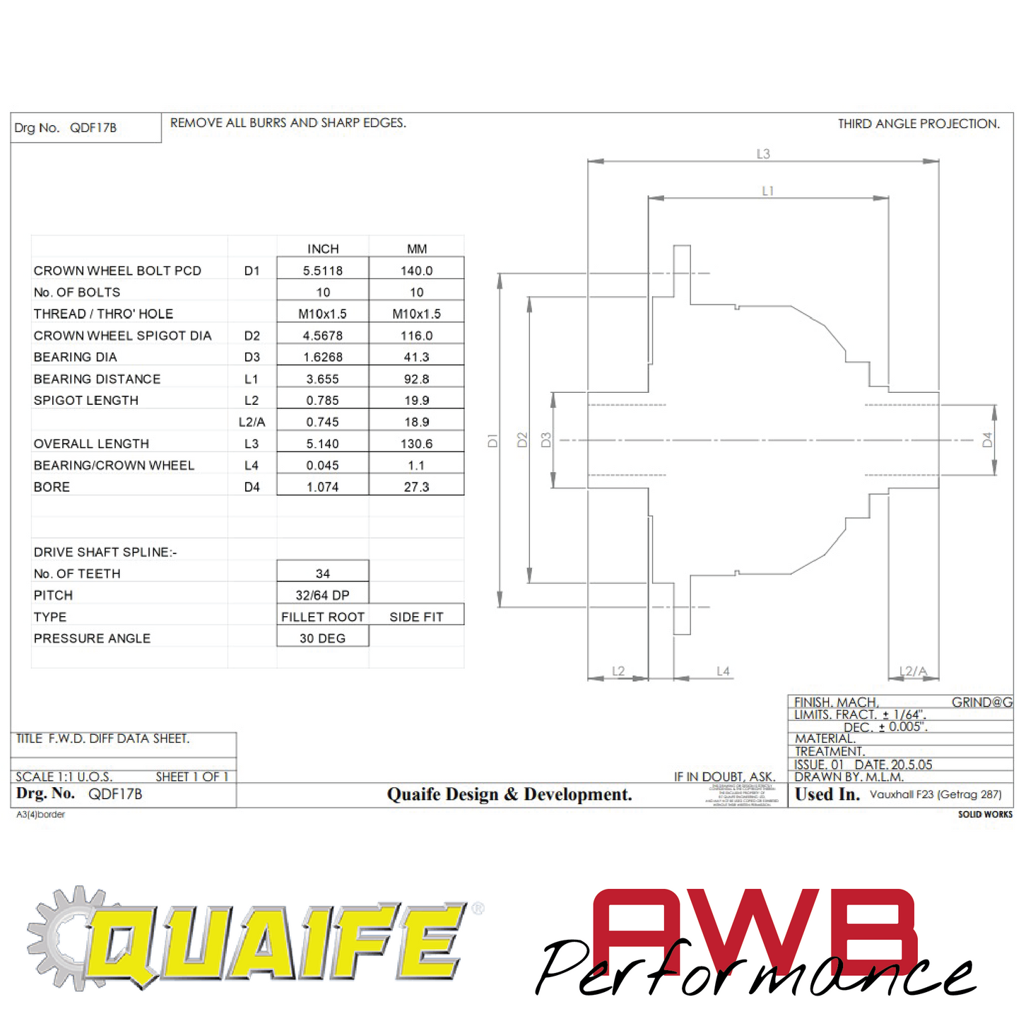 Astra G - Quaife F23 ATB Differential