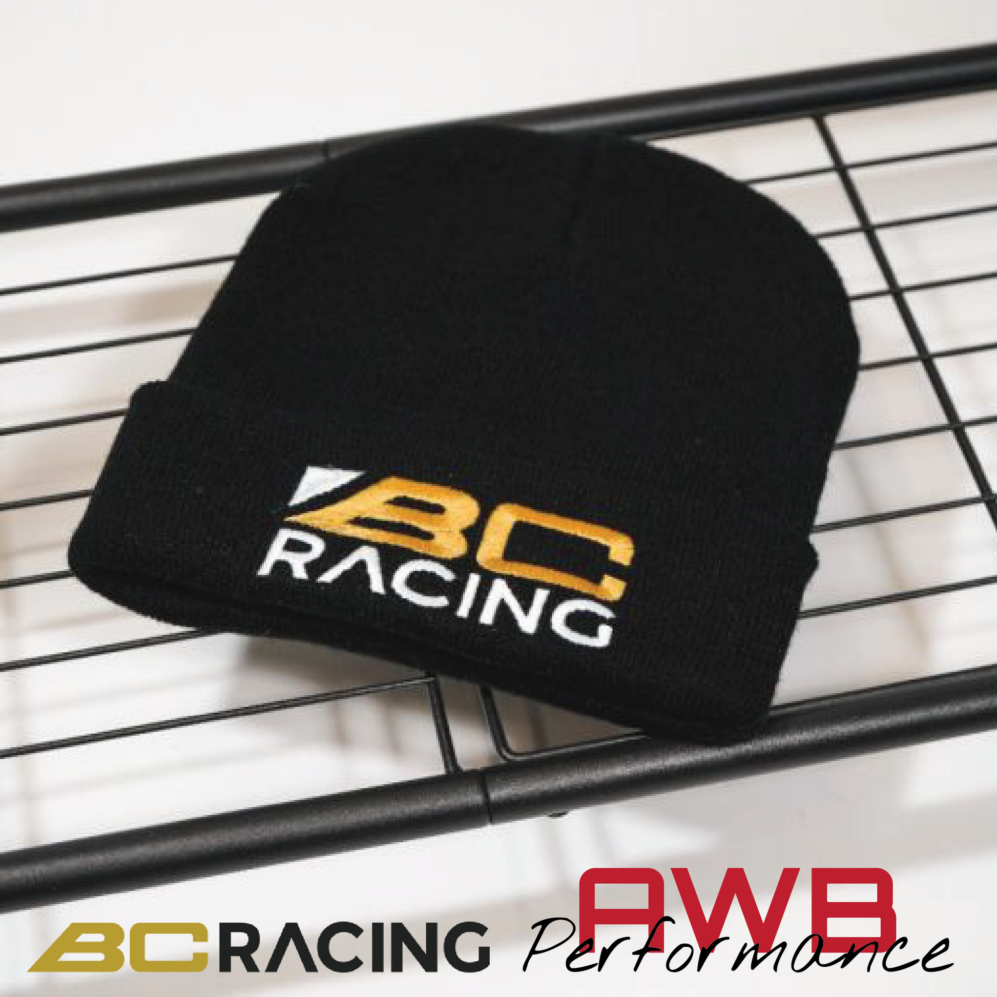 BC Racing Black / Gold Knitted Beanie BC Racing
