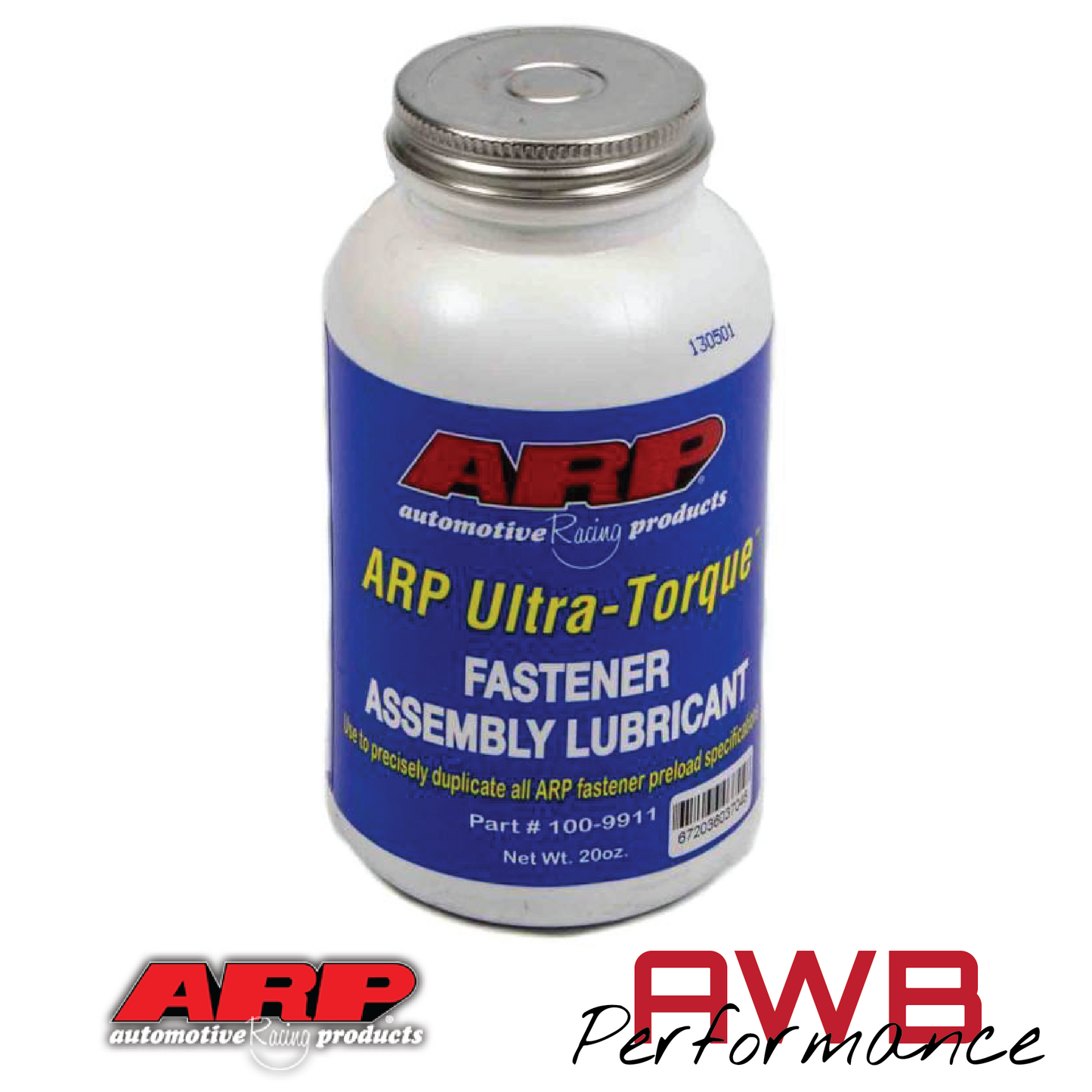 ARP Ultra-Torque Fastener Assembly Lube / Lubricant 20oz. Brush Top - 100-9911