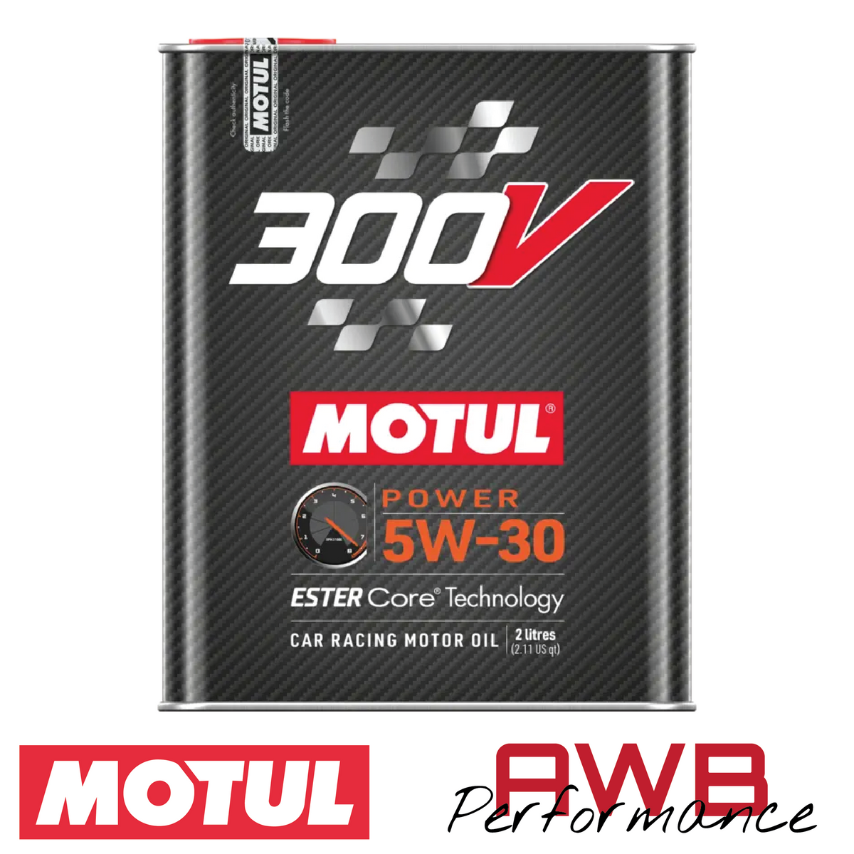 Motul 300V POWER 5W-30 2L (METAL TIN) AWB Performance Ltd