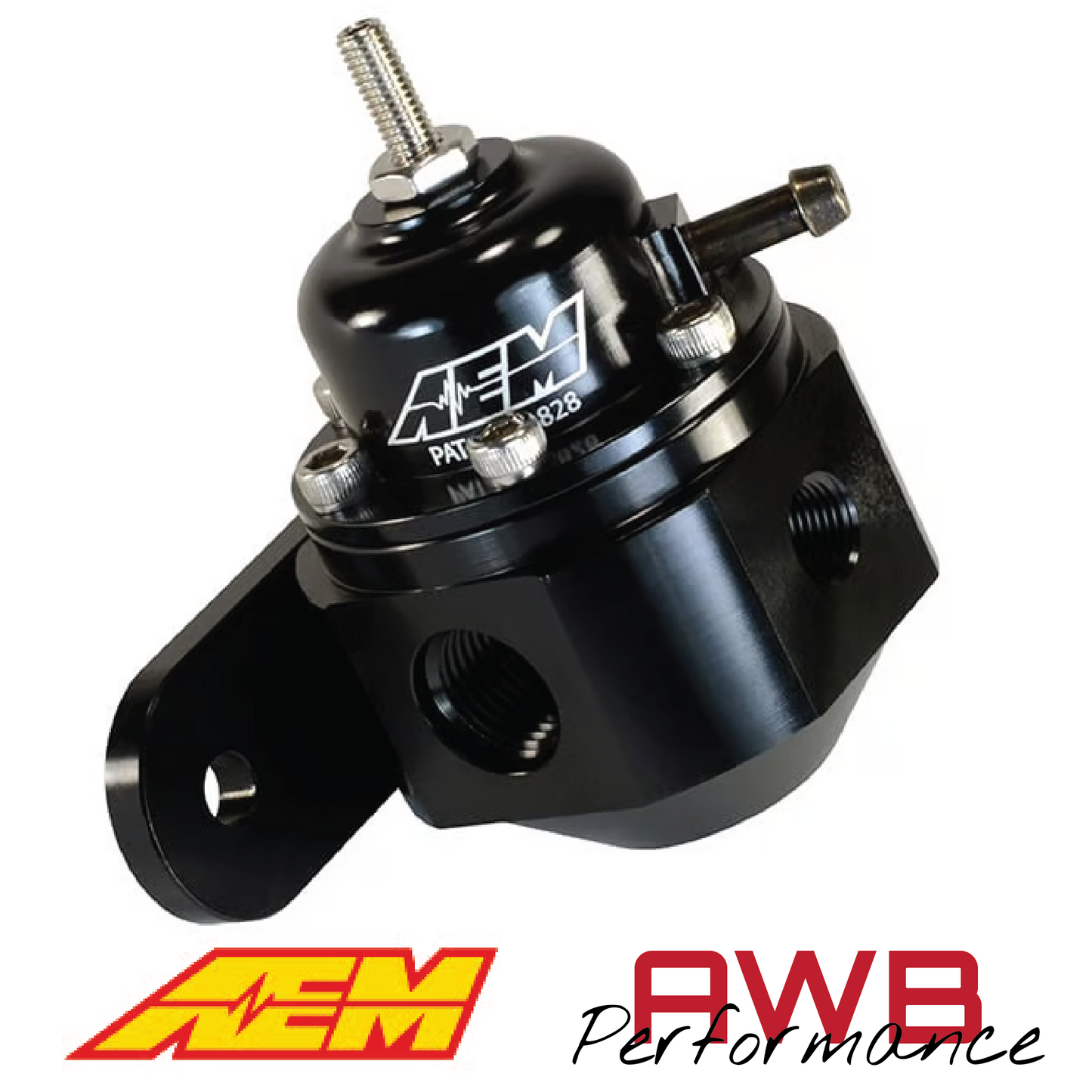 AEM Universal Adjustable Fuel Pressure Regulator - 25-302BK