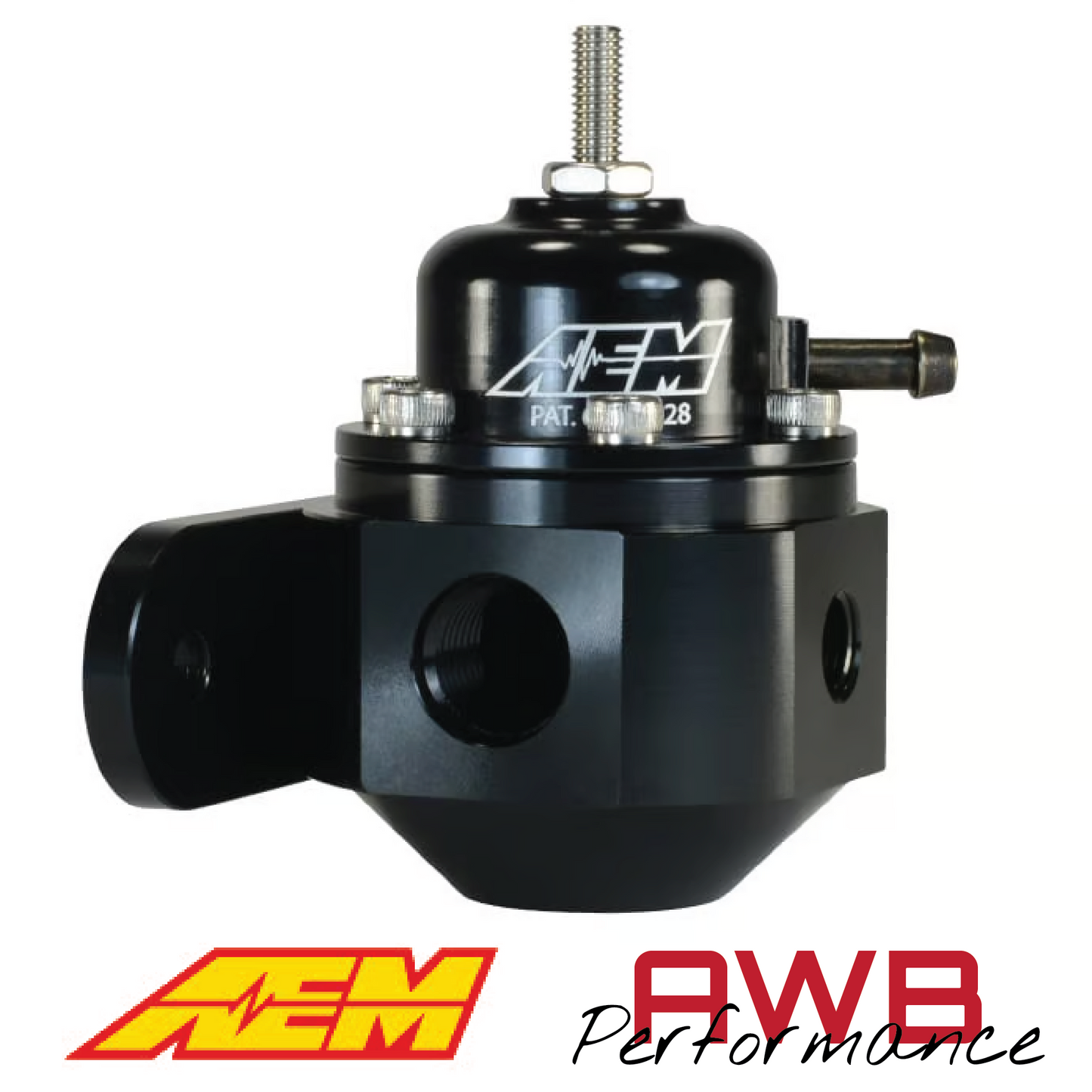 AEM Universal Adjustable Fuel Pressure Regulator - 25-302BK