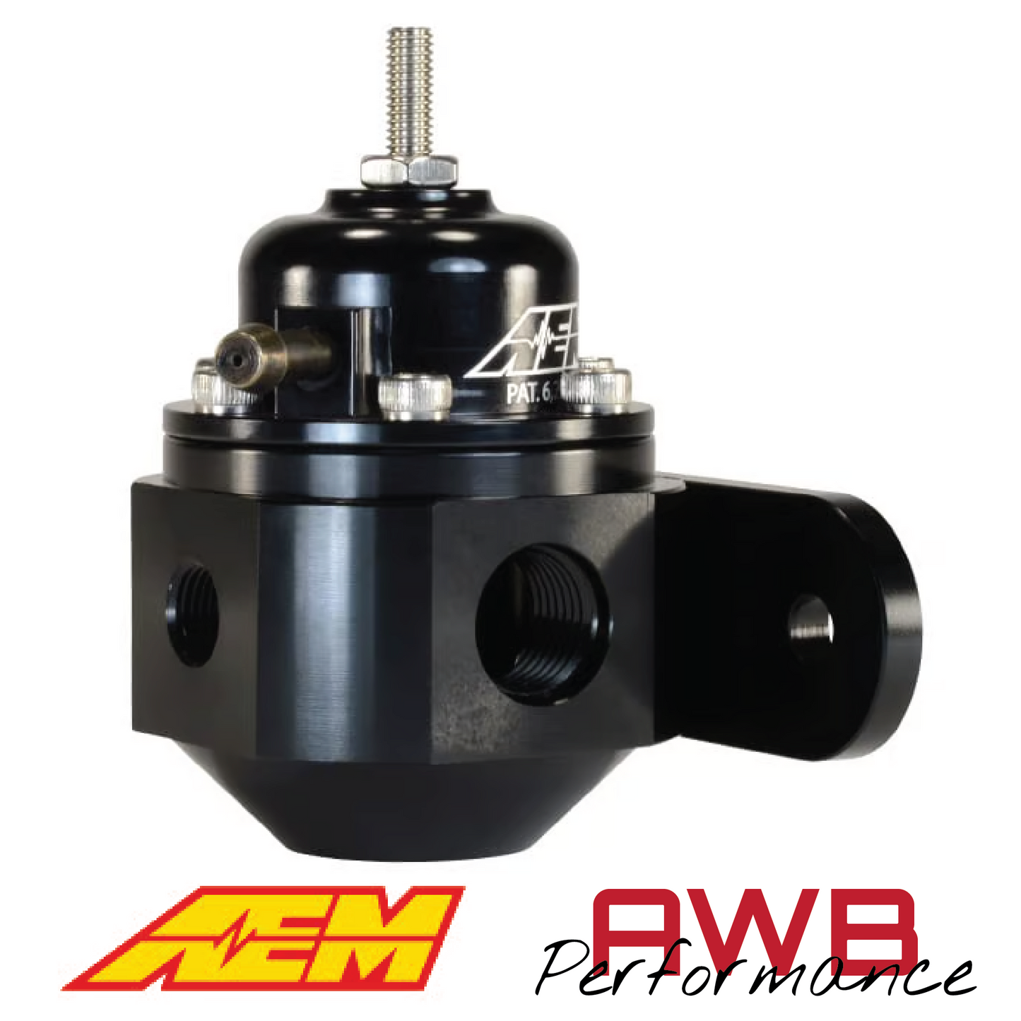 AEM Universal Adjustable Fuel Pressure Regulator - 25-302BK
