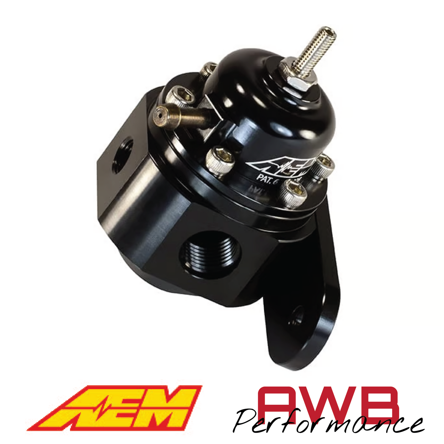 AEM Universal Adjustable Fuel Pressure Regulator - 25-302BK