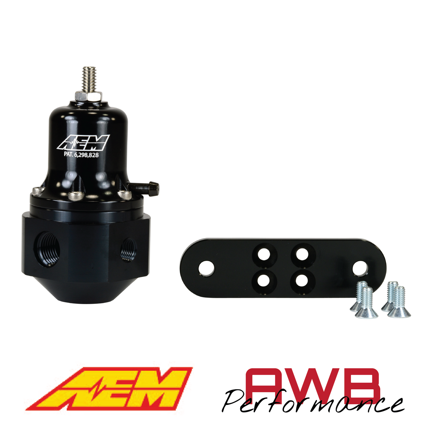 AEM Hi-Cap Universal Adjustable Fuel Pressure Regulator - 25-305BK