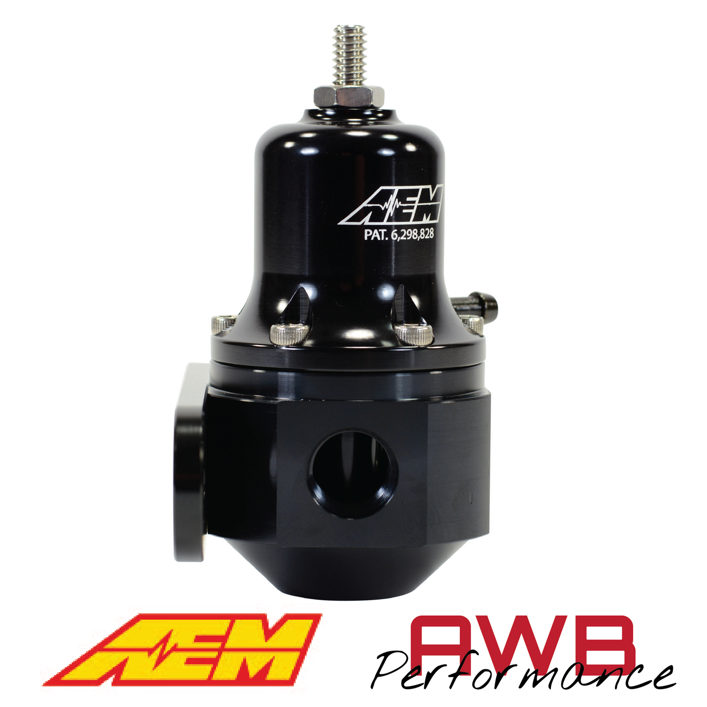 AEM Hi-Cap Universal Adjustable Fuel Pressure Regulator - 25-305BK