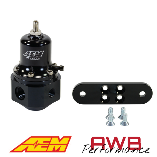 AEM Hi-Cap Universal Adjustable Fuel Pressure Regulator - 25-305BK