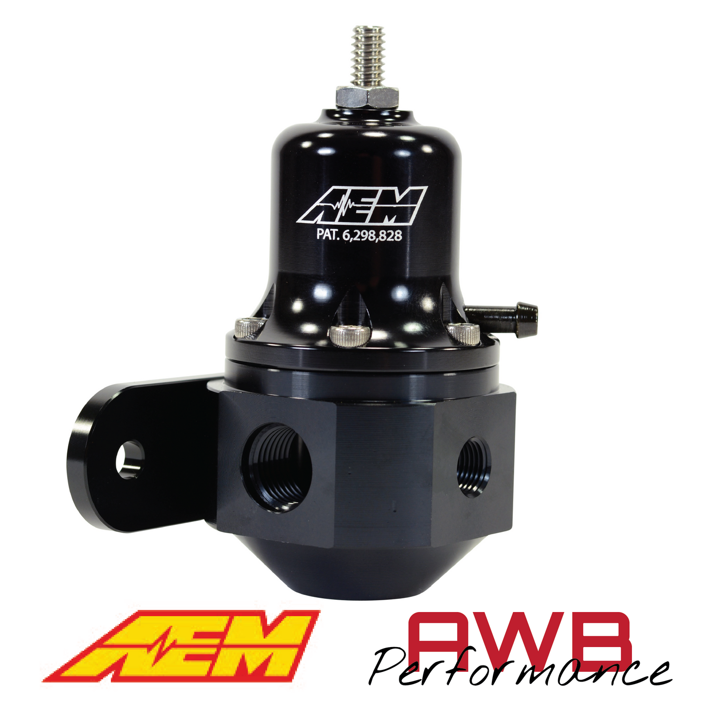 AEM Hi-Cap Universal Adjustable Fuel Pressure Regulator - 25-305BK