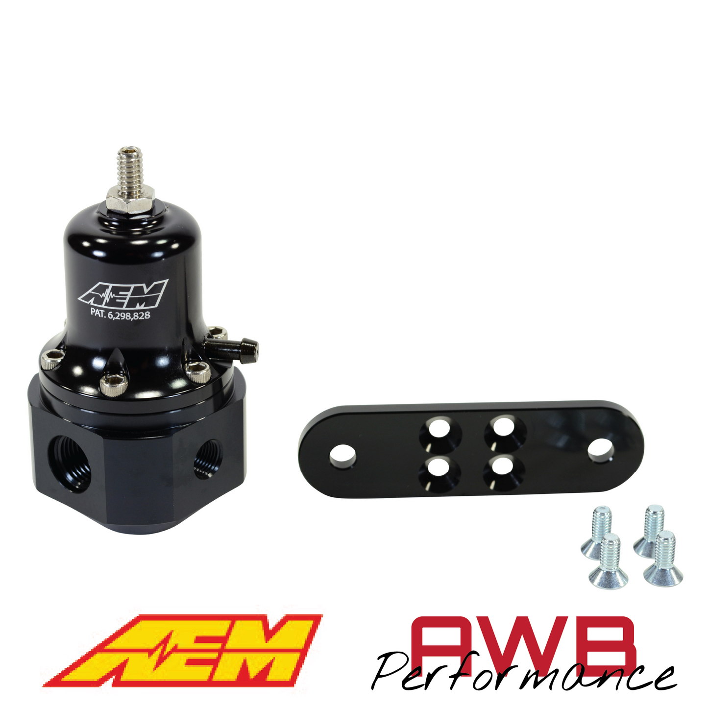 AEM Hi-Cap Universal Adjustable Fuel Pressure Regulator - 25-305BK