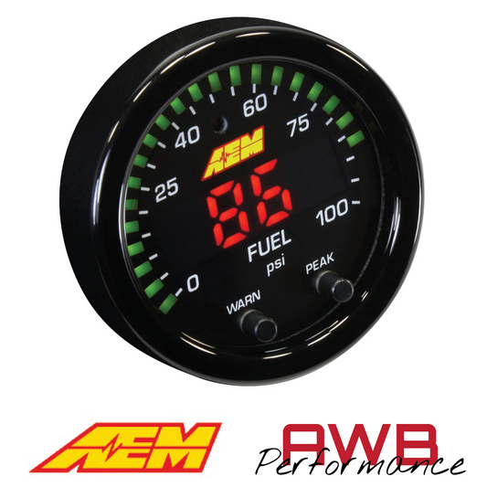 AEM X-Series Fluid Pressure Gauge Kits - 30-0301 / 30-0307