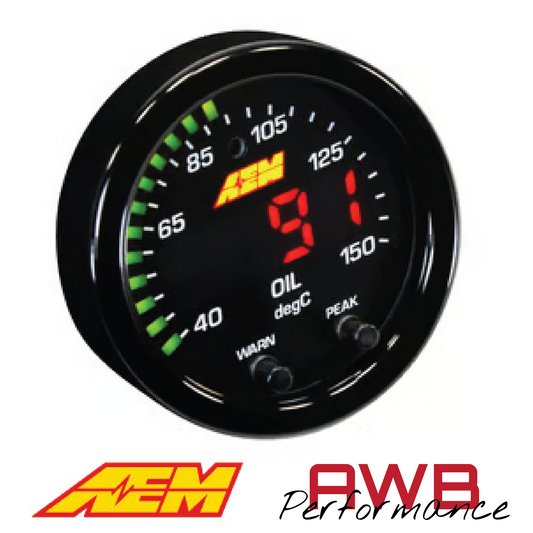 AEM X-Series Temperature Gauge Kit - 30-0302
