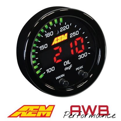 AEM X-Series Temperature Gauge Kit - 30-0302