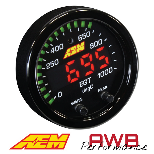 AEM X-Series EGT Gauge Kit - 30-0305