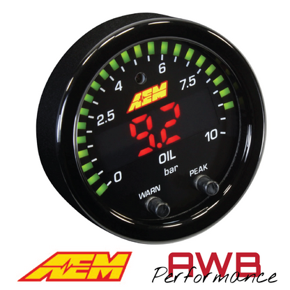 AEM X-Series Fluid Pressure Gauge Kits - 30-0301 / 30-0307