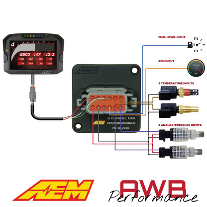 AEM 6 Channel CAN Module - 30-2226