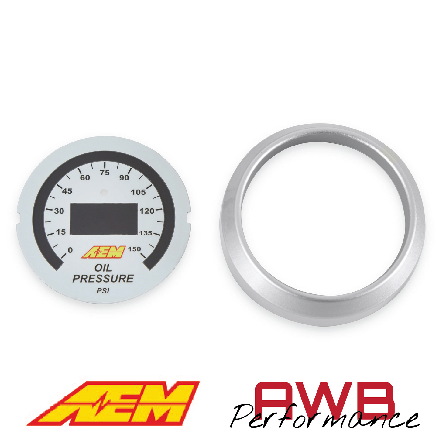 AEM Classic Digital 150 PSI OIL Pressure Gauge Kit - 30-4407