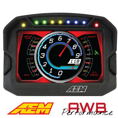 AEM CD-5LG Carbon Logging Display with Internal GPS - 30-5603
