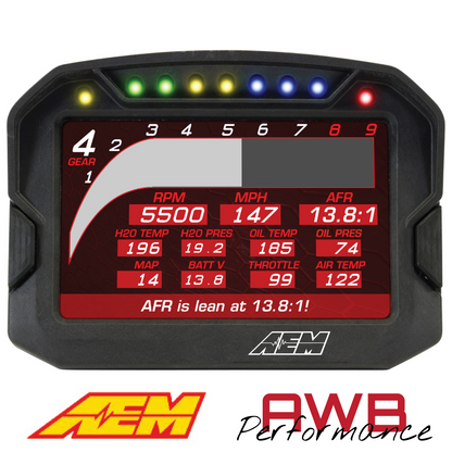 AEM CD-5LG Carbon Logging Display with Internal GPS - 30-5603