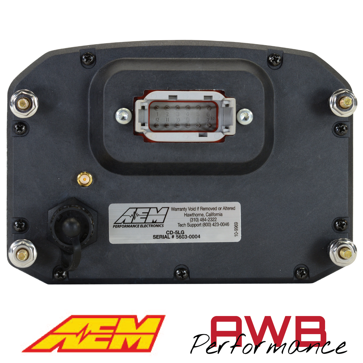 AEM CD-5LG Carbon Logging Display with Internal GPS - 30-5603
