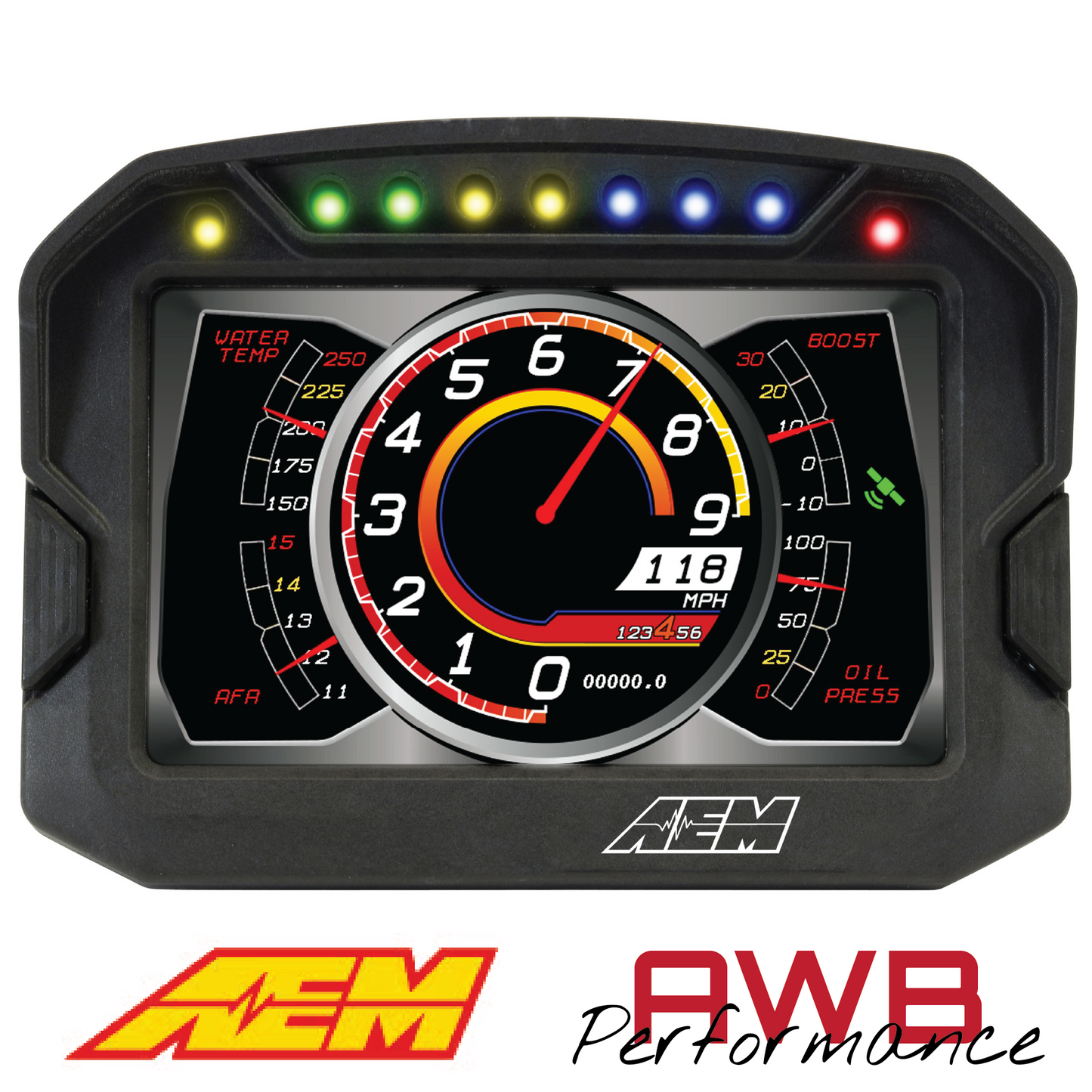 AEM CD-5LG Carbon Logging Display with Internal GPS - 30-5603