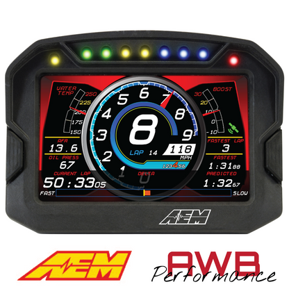 AEM CD-5LG Carbon Logging Display with Internal GPS - 30-5603