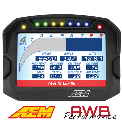 AEM CD-5LG Carbon Logging Display with Internal GPS - 30-5603