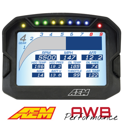 AEM CD-5LG Carbon Logging Display with Internal GPS - 30-5603