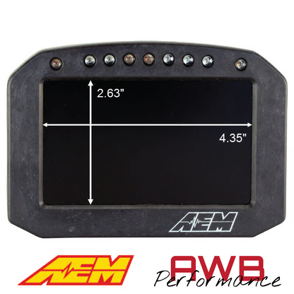 AEM CD-5FLG Carbon Flat Panel Logging Display with Internal GPS - 30-5603F