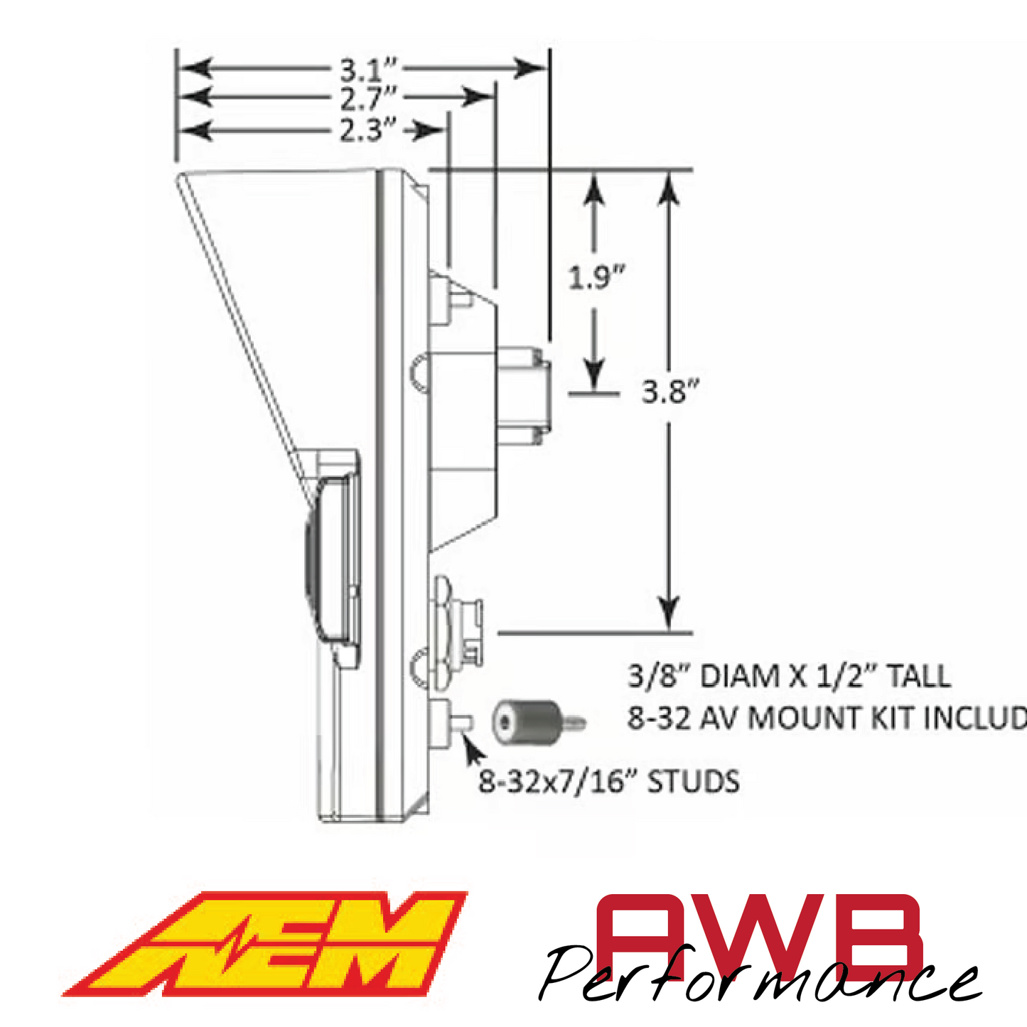AEM CD-7G Carbon Non-Logging Display with Internal GPS - 30-5702
