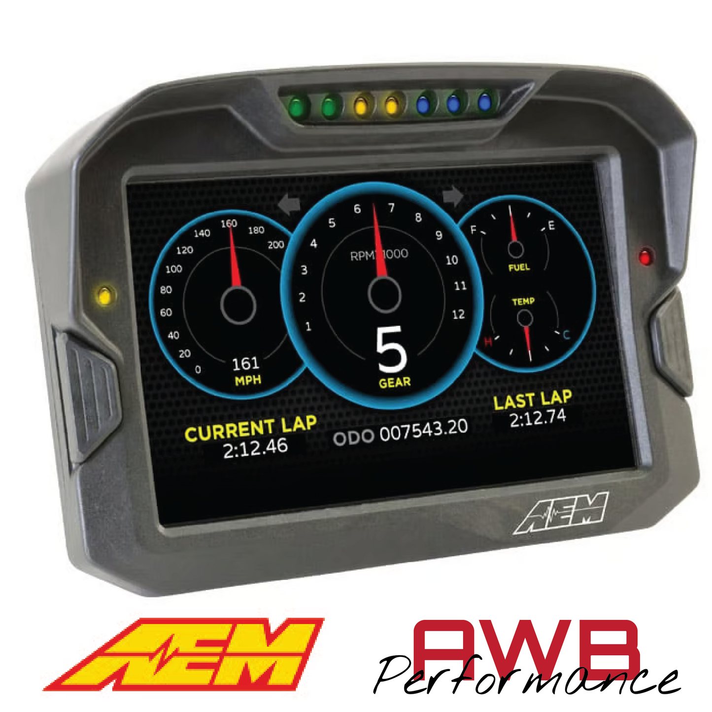 AEM CD-7G Carbon Non-Logging Display with Internal GPS - 30-5702