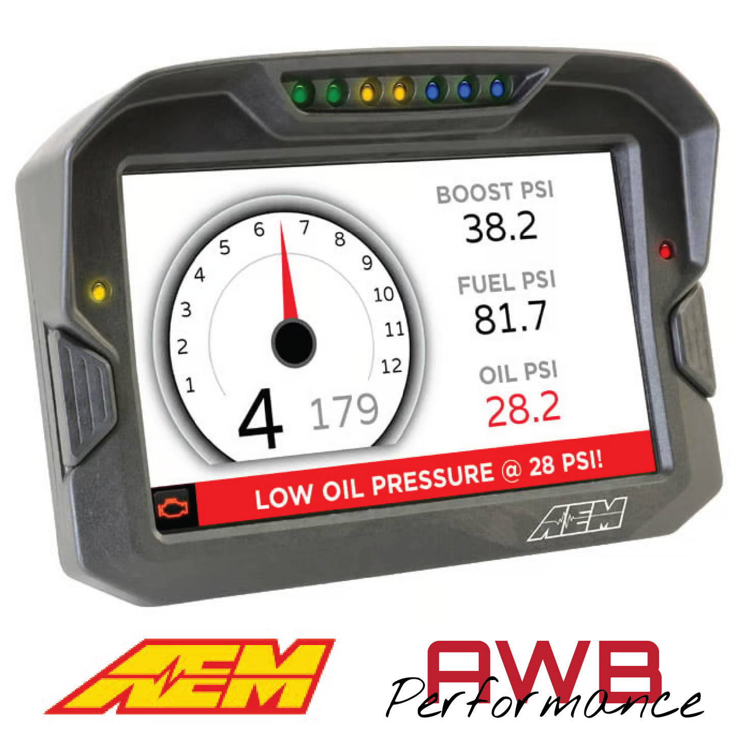 AEM CD-7G Carbon Non-Logging Display with Internal GPS - 30-5702