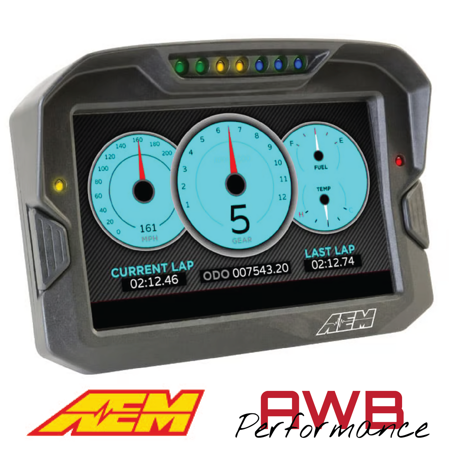 AEM CD-7G Carbon Non-Logging Display with Internal GPS - 30-5702